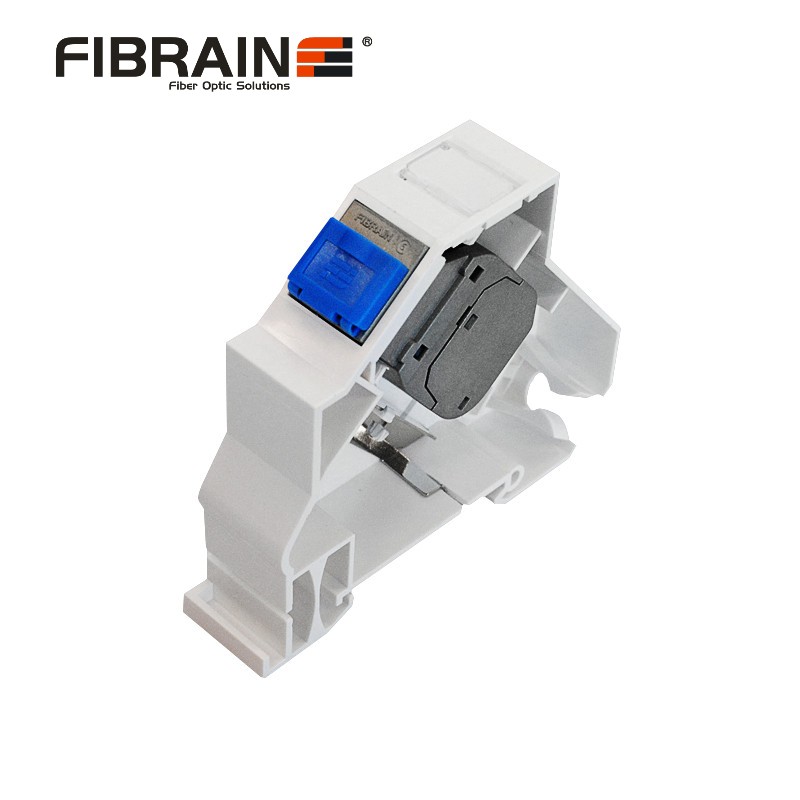 Soporte para Riel DIN para Módulo Jack RJ45