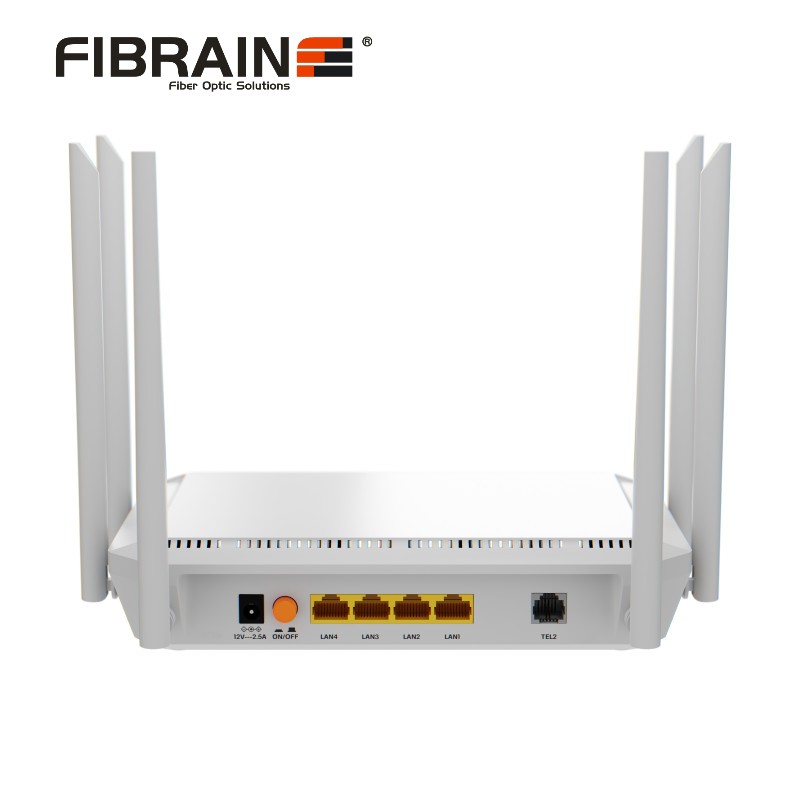 ONT con 4 Puertos GE, VOIP y WIFI