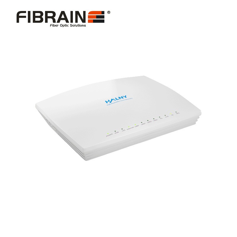 ONT con 4 Puertos GE, VOIP y WIFI